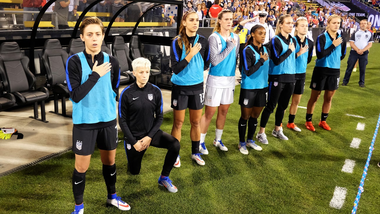 Megan Rapinoe explains why she kneels during the national anthem