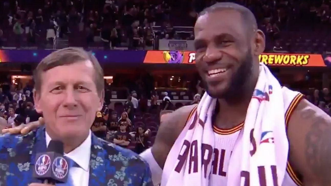LeBron James shared a special moment with Craig Sager after Game 6 win