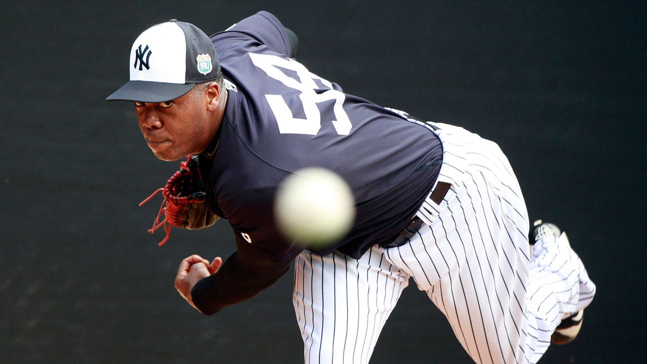 Aroldis Chapman pitches look ridiculously fast even in slow motion
