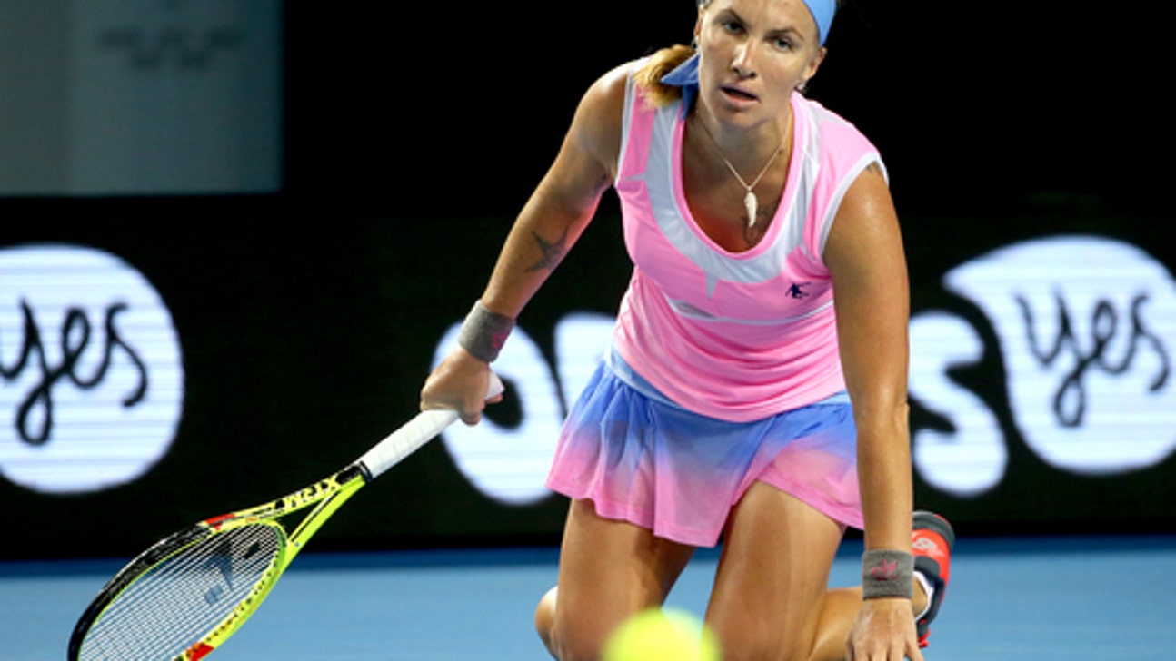 The Latest: Federer twins in training, maybe not for tennis