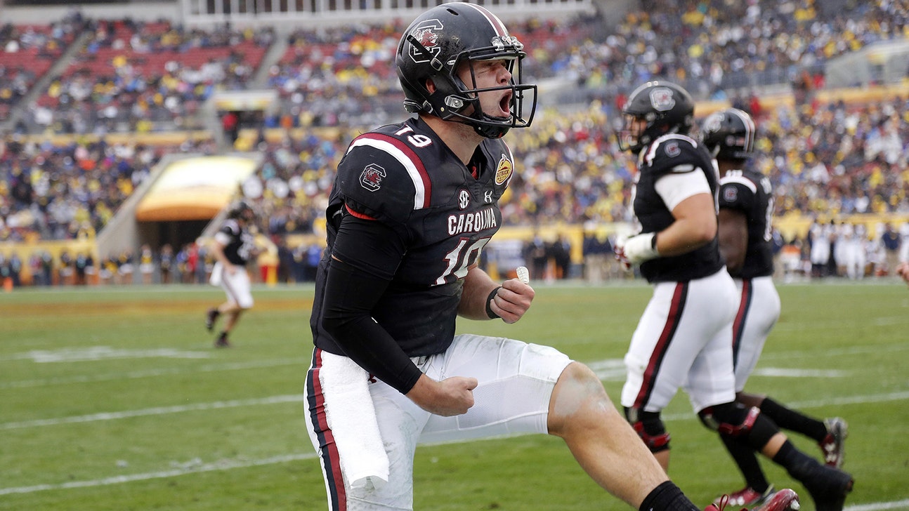 Jake Bentley helps South Carolina rally past Michigan in Outback Bowl