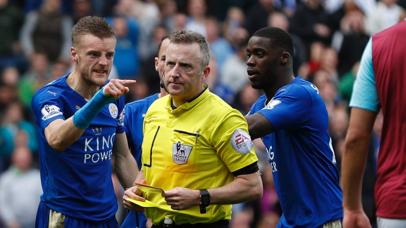 FA charges Jamie Vardy with improper conduct for red card reaction