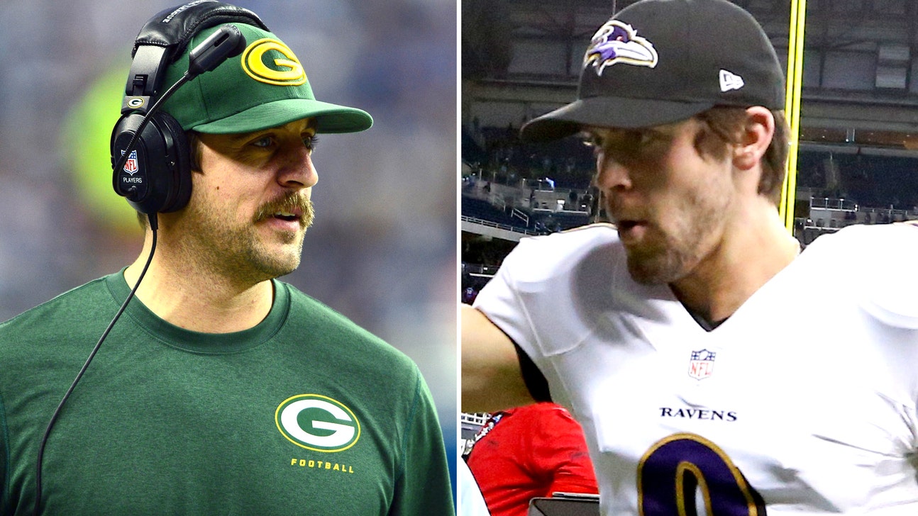 Aaron Rodgers a card-carrying member of Justin Tucker fan club