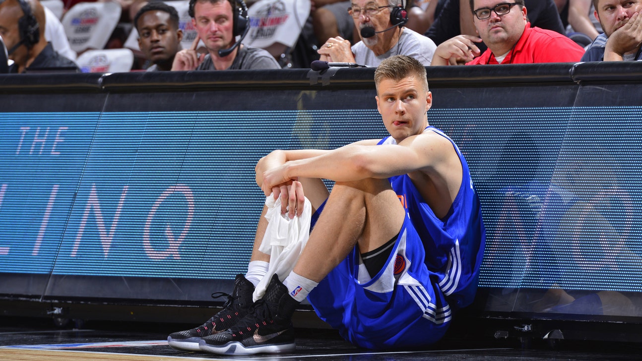 Carmelo on Kristaps Porzingis' debut: 'You couldn't ask for more than that'