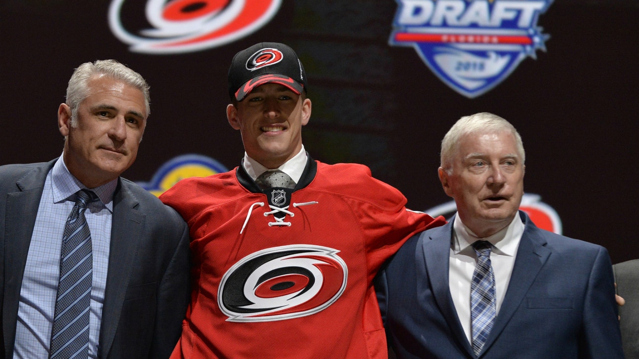 Carolina Hurricanes select Noah Hanifin No. 5 overall in NHL Draft