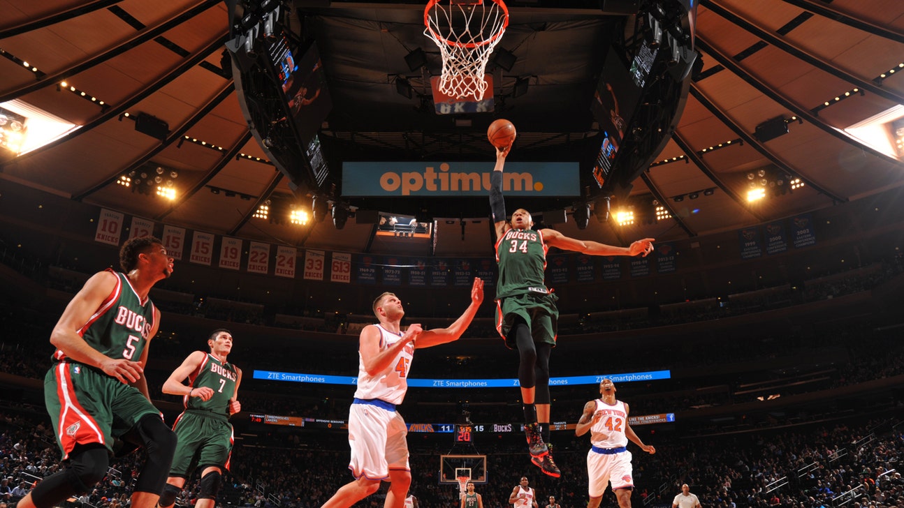 Spurred by Antetokounmpo, Bucks knock off Knicks