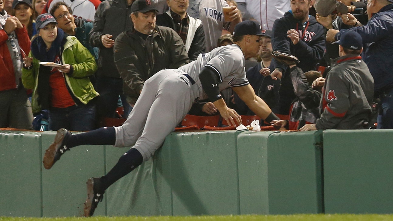 Yankees' Aaron Judge hits tape-measure homer, makes acrobatic catch in Fenway debut