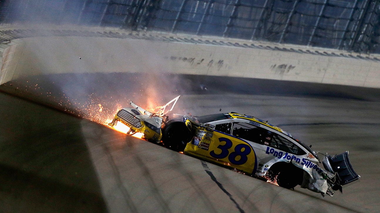 Gilliland, Allgaier walk away from frightening wreck