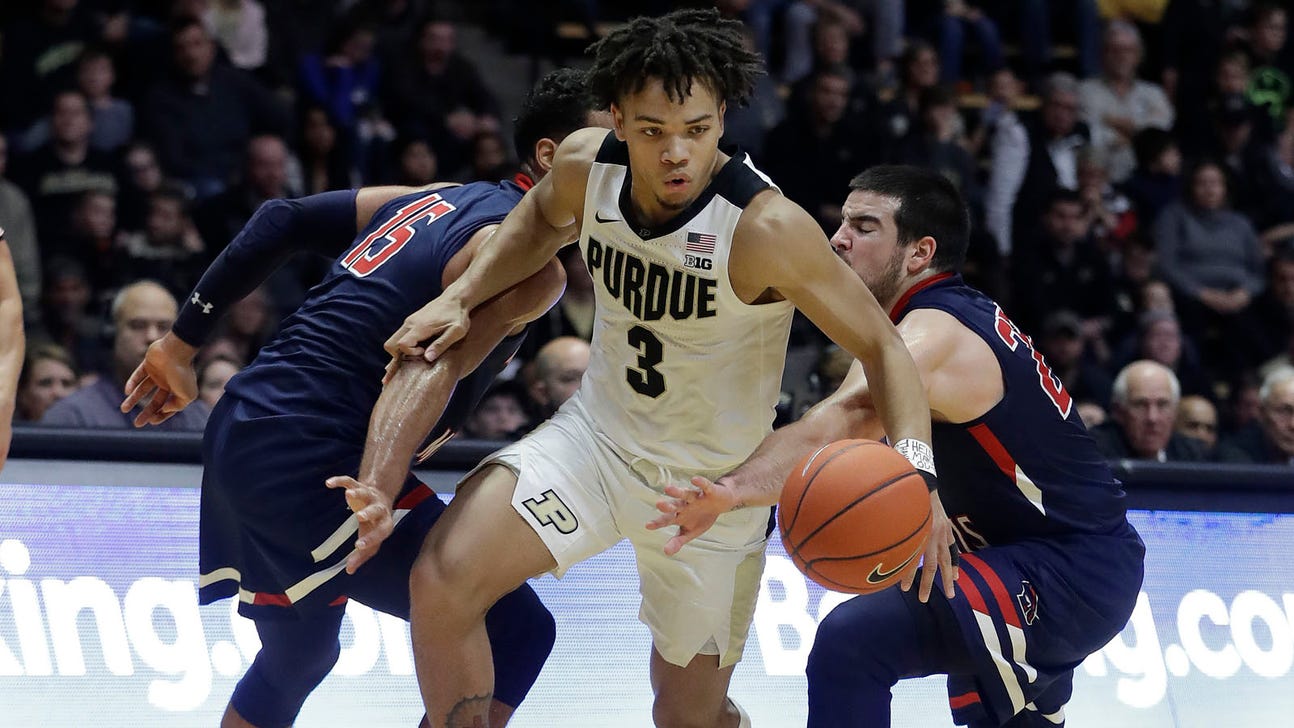 Edwards scores 19 as Purdue coasts to 84-46 victory over Robert Morris