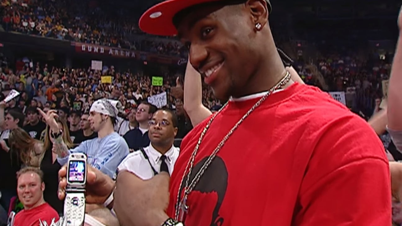 This video of LeBron at Monday Night Raw as a rookie is a time capsule