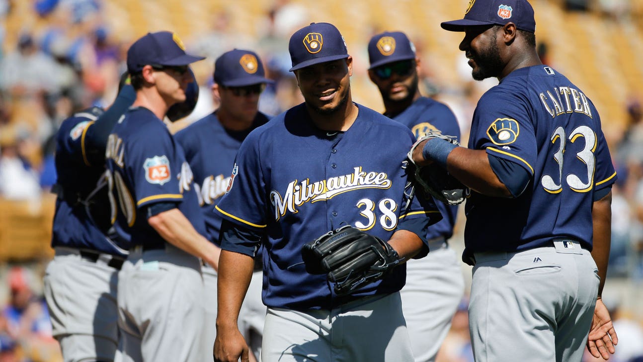 Peralta allows 5 first-inning runs as Brewers lose 6-2
