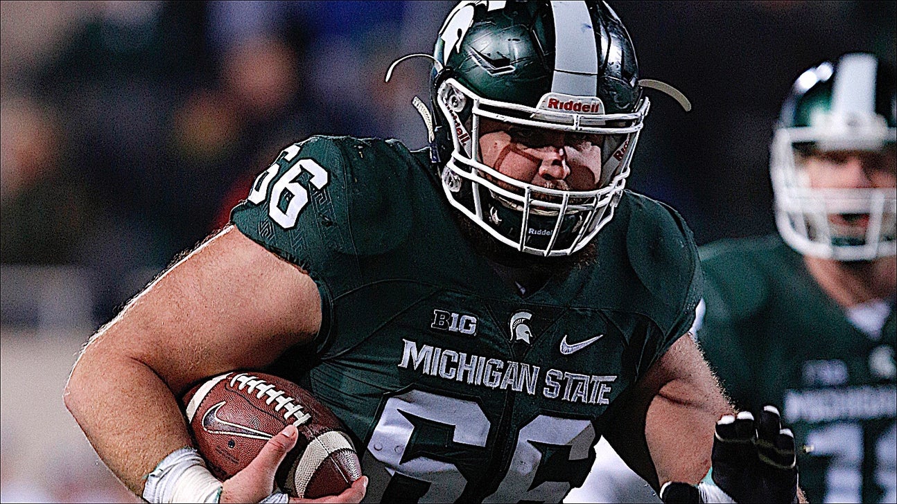 Iowa center admits being jealous of MSU lineman's TD run