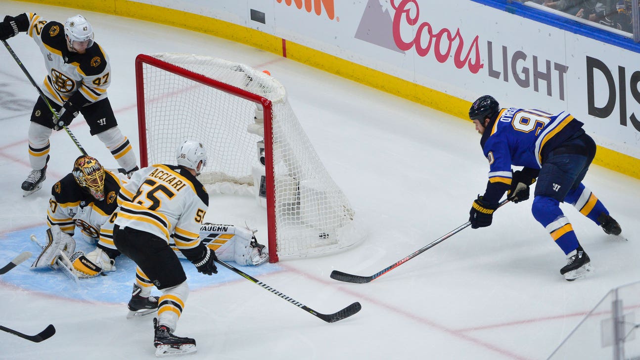 Blues, Bruins both take advantage by pouncing on rebounds