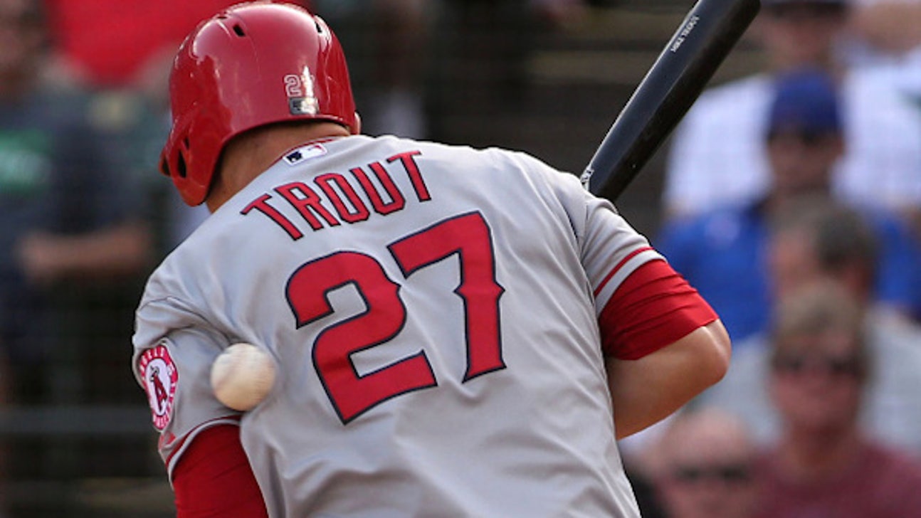 Mike Trout to wear elbow pad after being hit so much