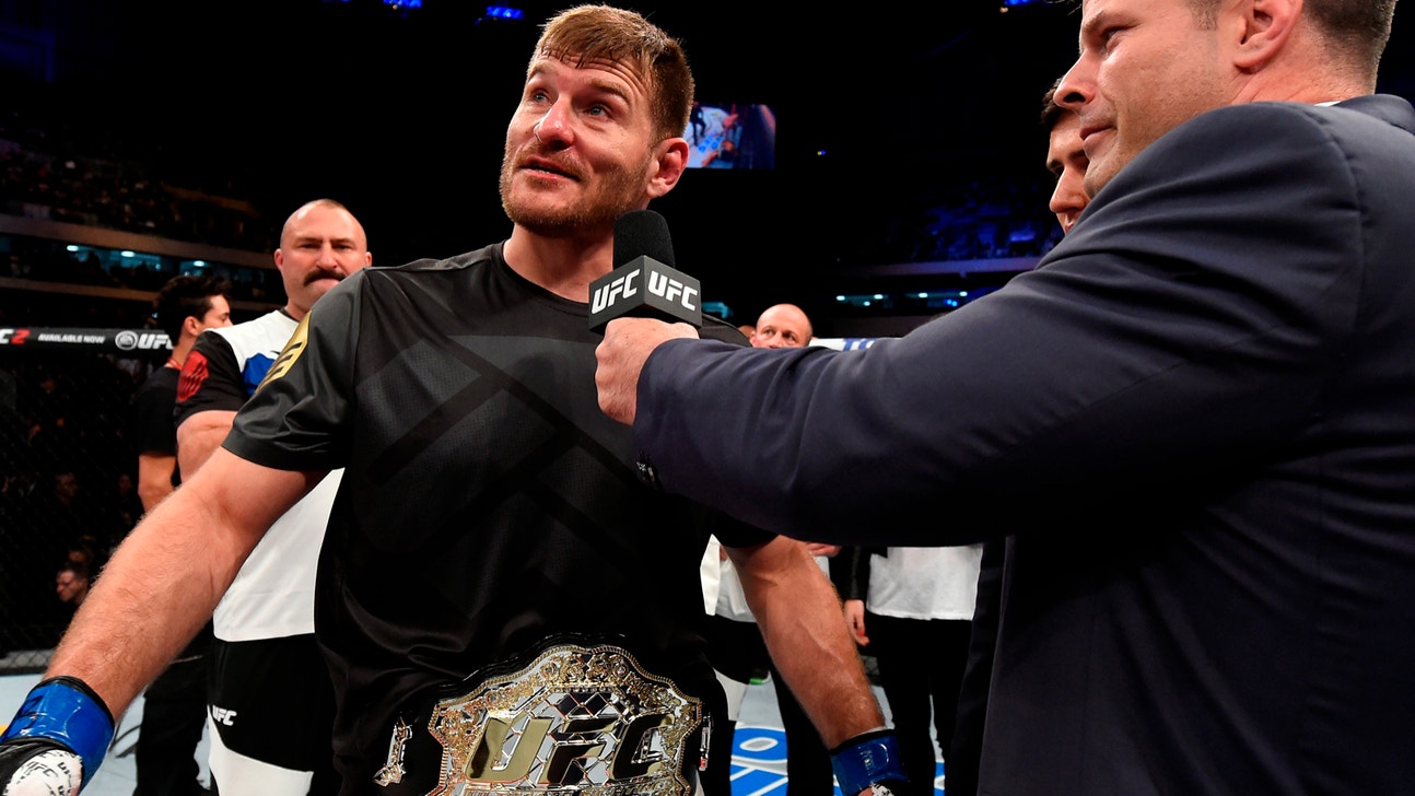 Stipe Miocic brought to tears as crowd welcomes him home in Cleveland