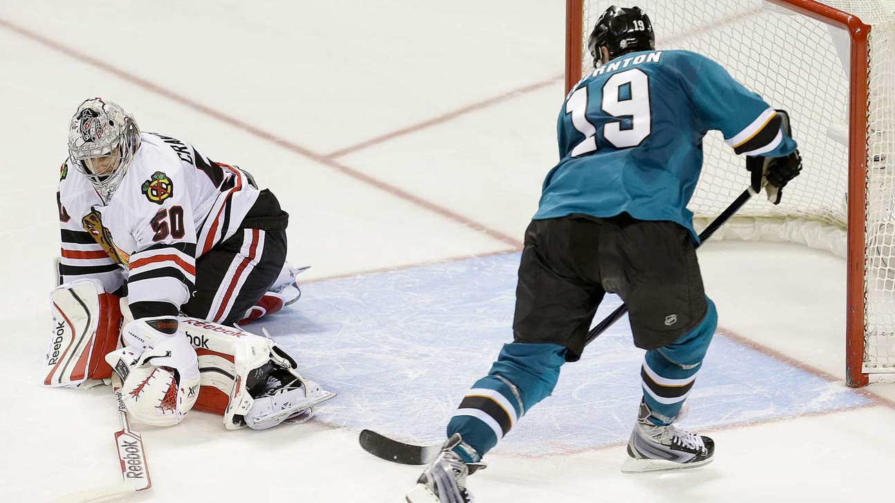 Sharks snap losing streak with victory over Blackhawks in shootout