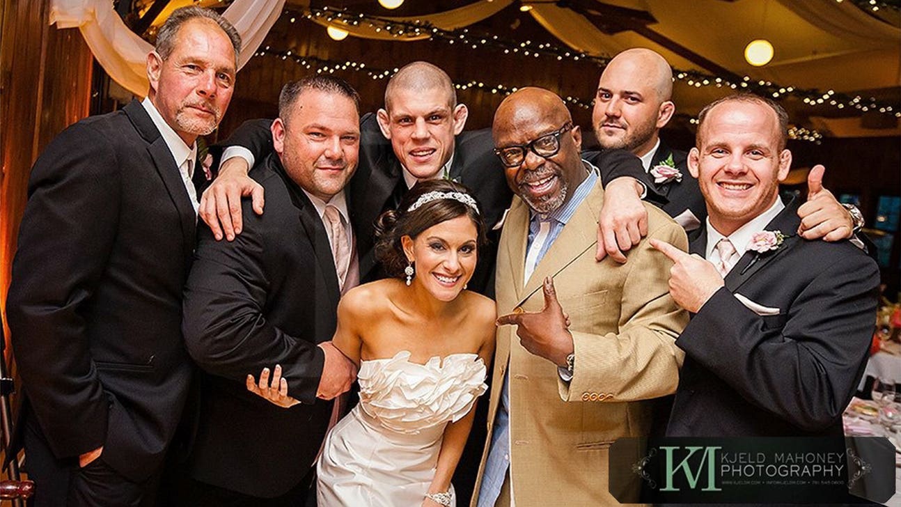 Burt Watson makes surprise MC appearance at Joe Lauzon's wedding