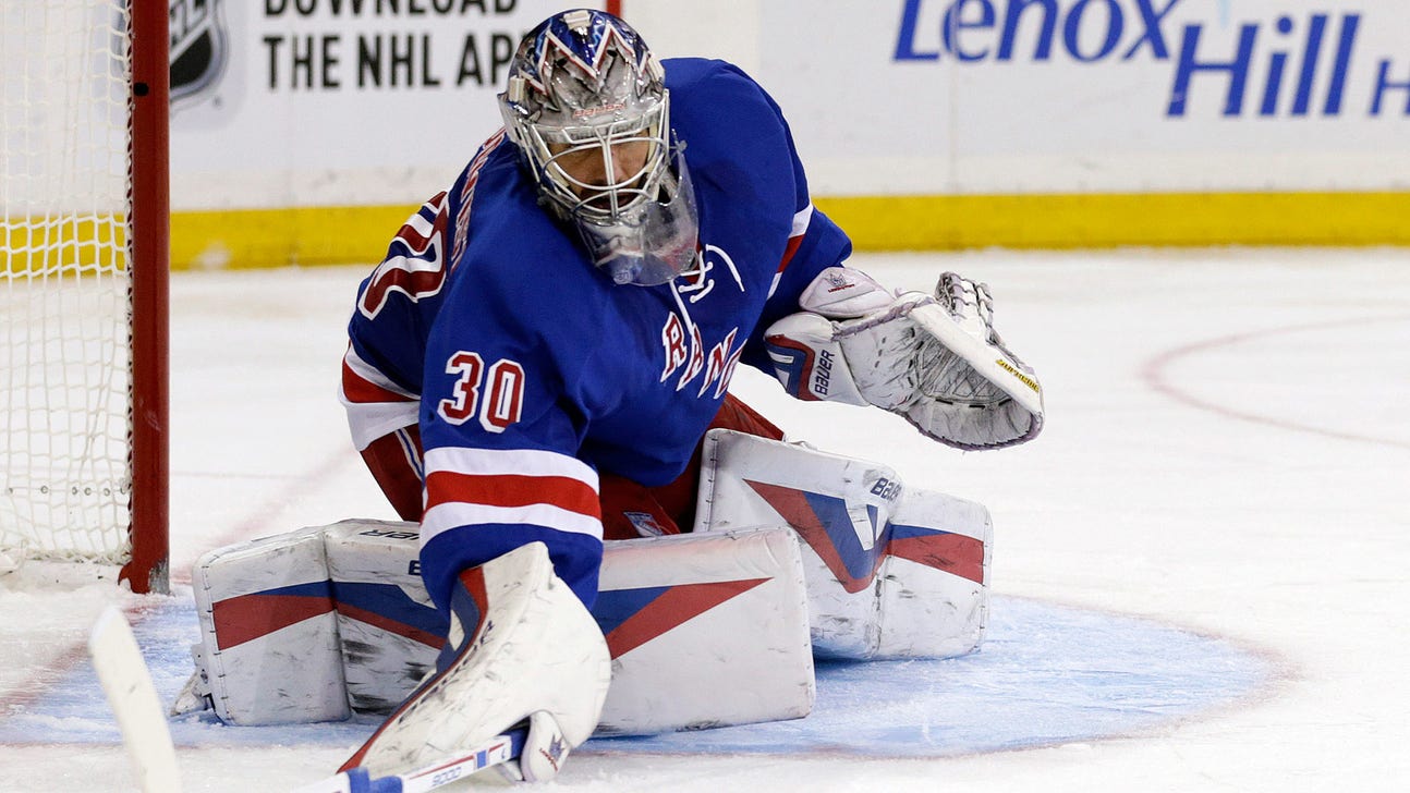 WATCH: Henrik Lundqvist tries hand at stopping barrage of pumpkin pies