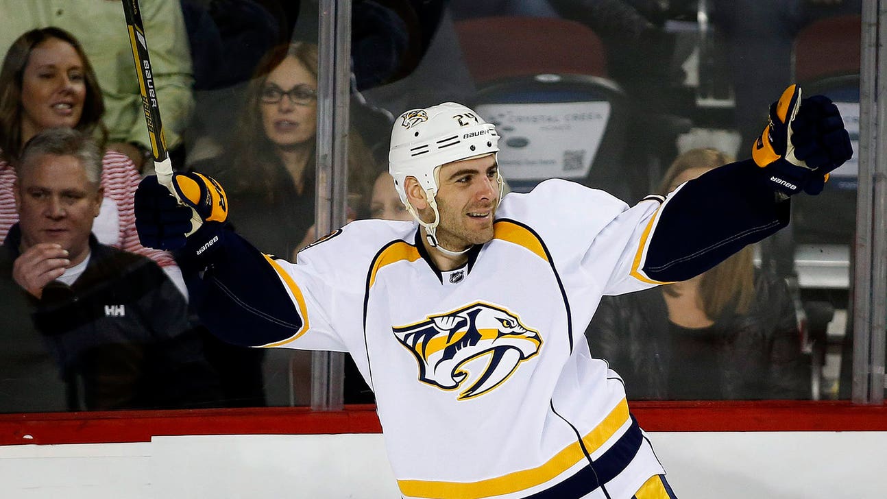 Nystrom scores 4 for Predators, but Flames get win in shootout