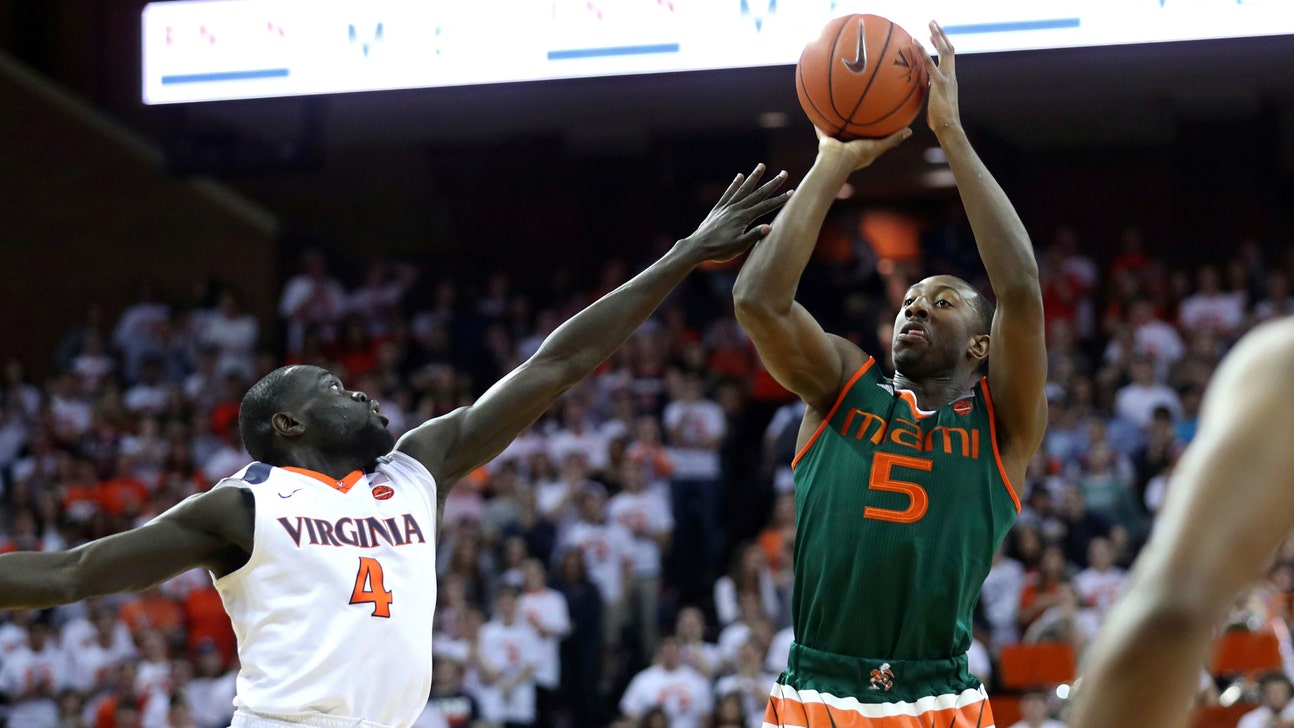 Miami overcomes poor shooting to upset Virginia in OT