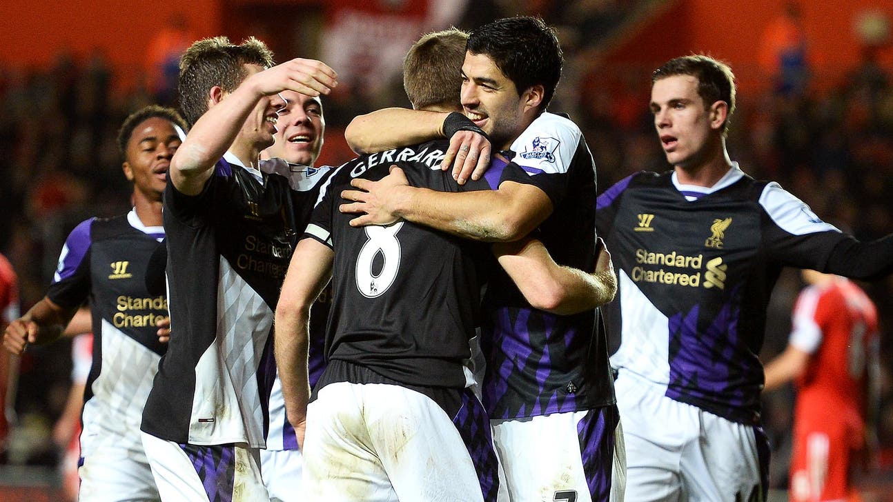 Suarez ends scoring drought as Liverpool crush Southampton