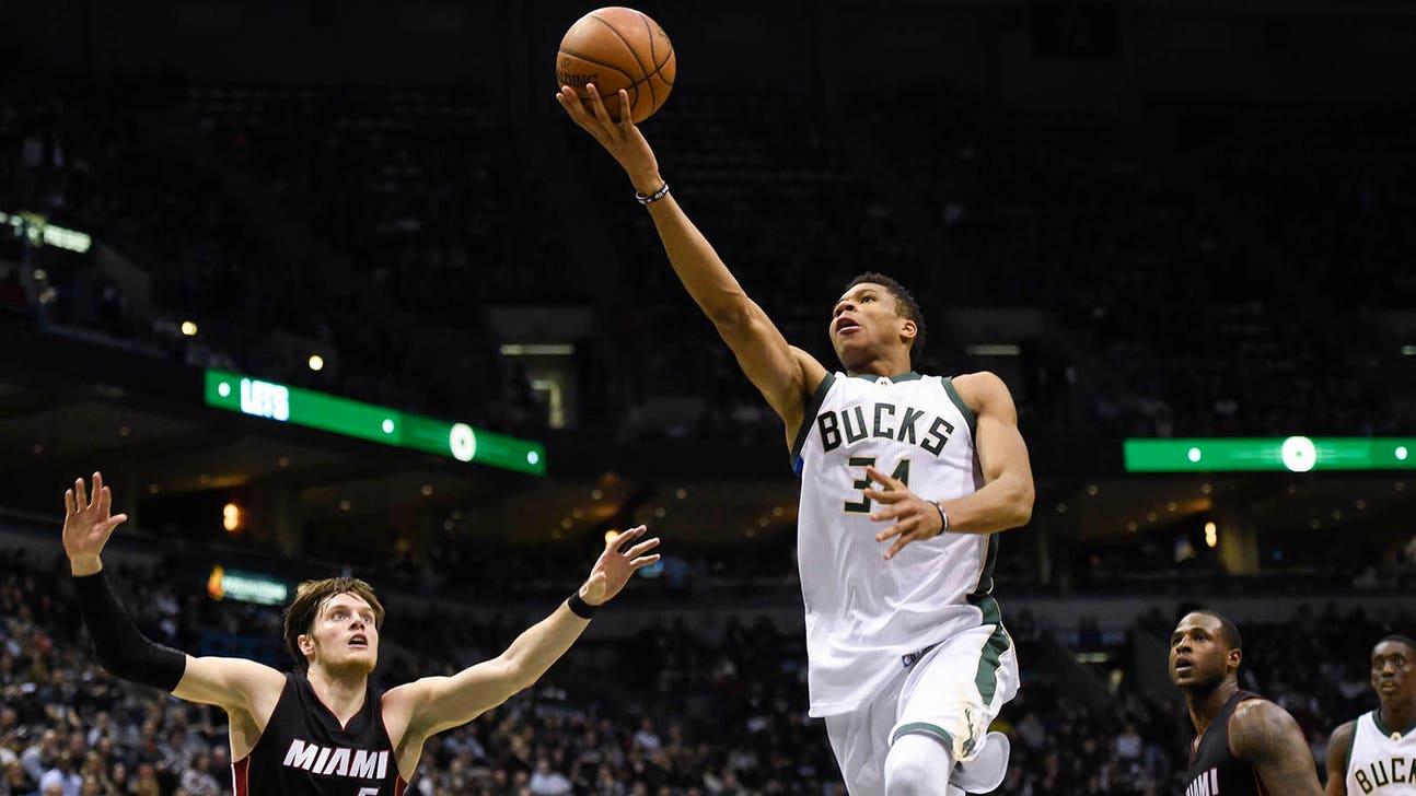 Bucks-Heat Twi-lights: Giannis dunks, Middleton wears funky shoes