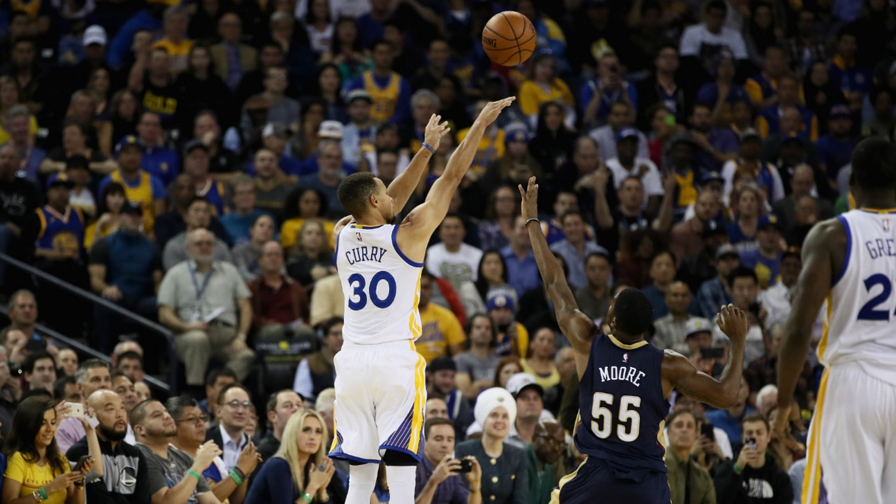 Stephen Curry breaks NBA single game record with 13 three-pointers vs. Pelicans