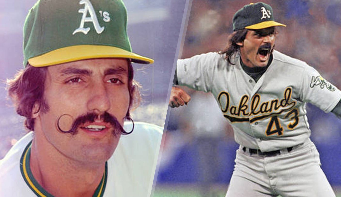 A's greats Rollie Fingers, Dennis Eckersley matched with their 'Muppet  twins