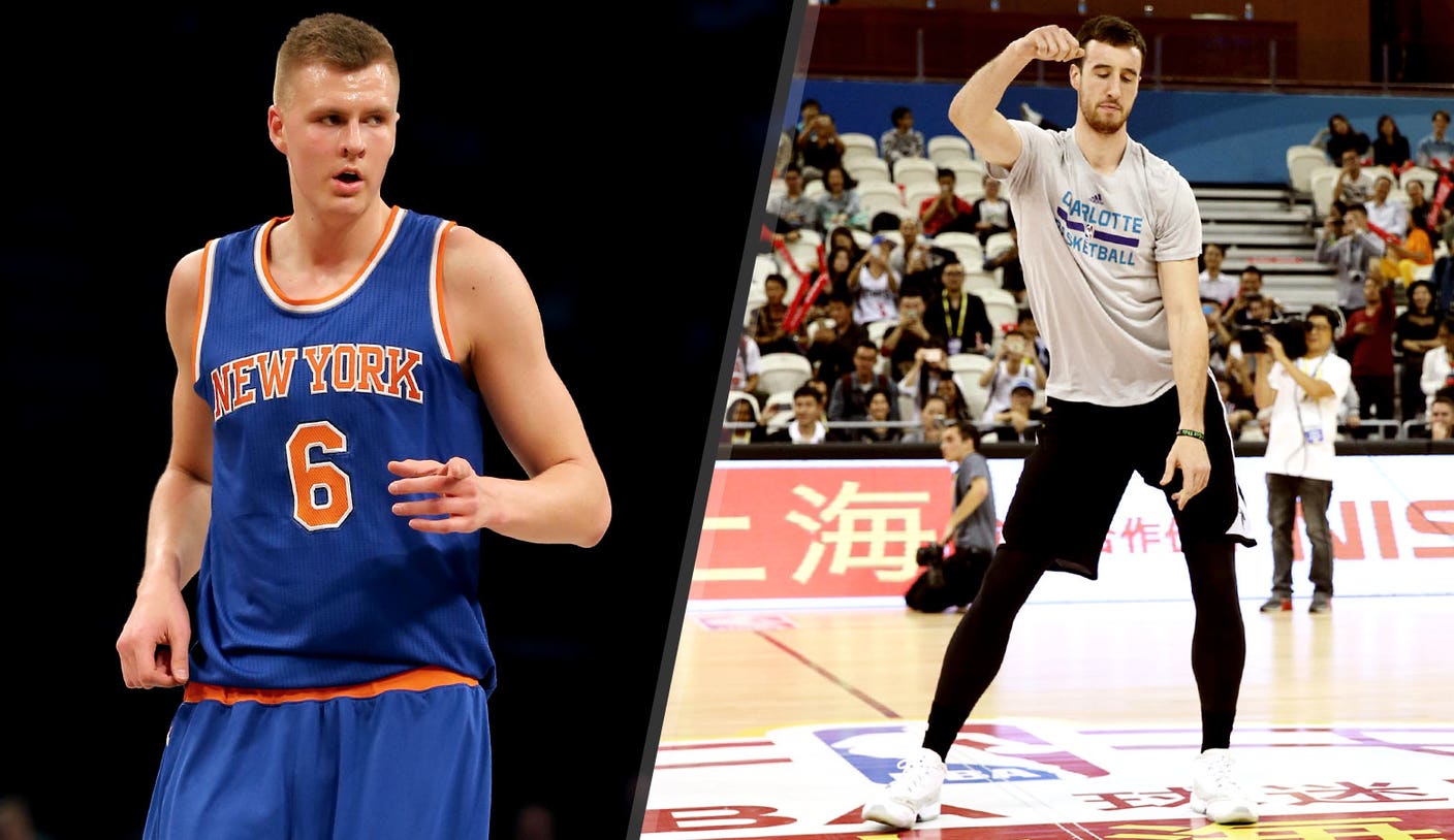 Who would win in a dance-off, Kristaps Porzingis or Frank Kaminsky?