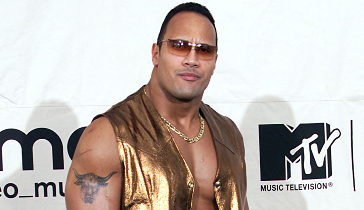 Even The Rock can't believe what he wore to the 2000 MTV VMAs