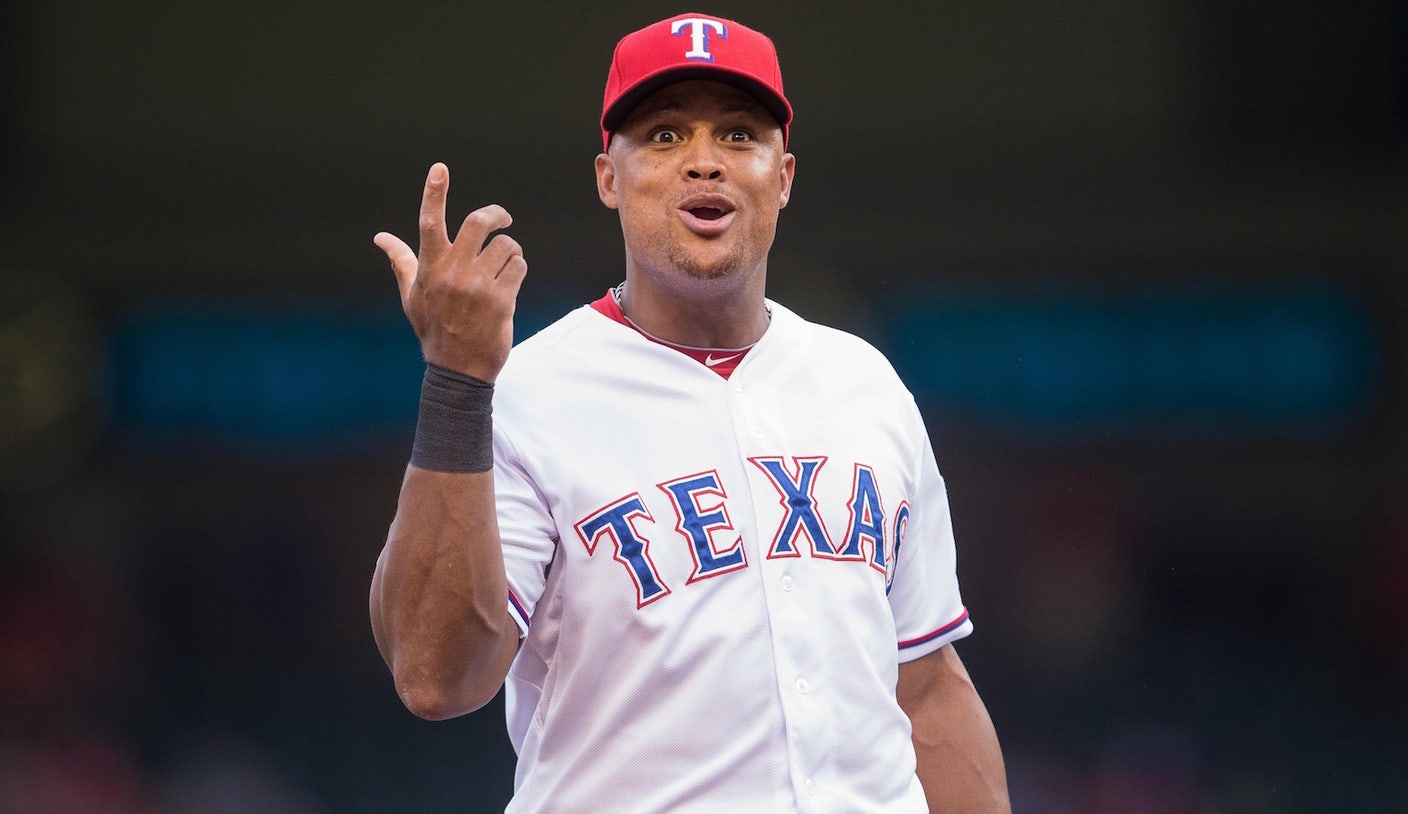 Adrian Beltre couldn't stop laughing after an O's pitcher missed