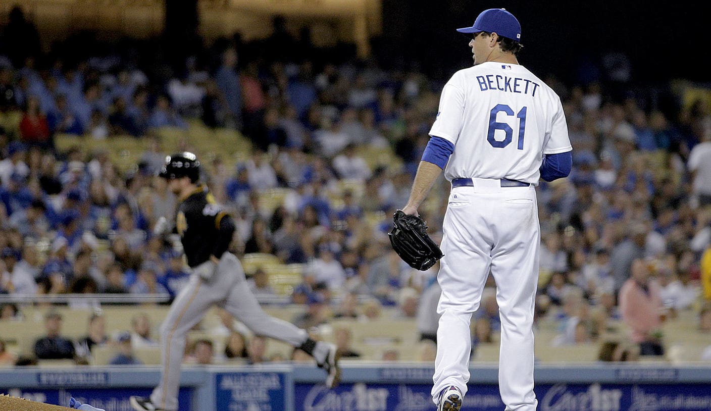 Dodgers' Beckett falls to Pirates in first start since no-hitter