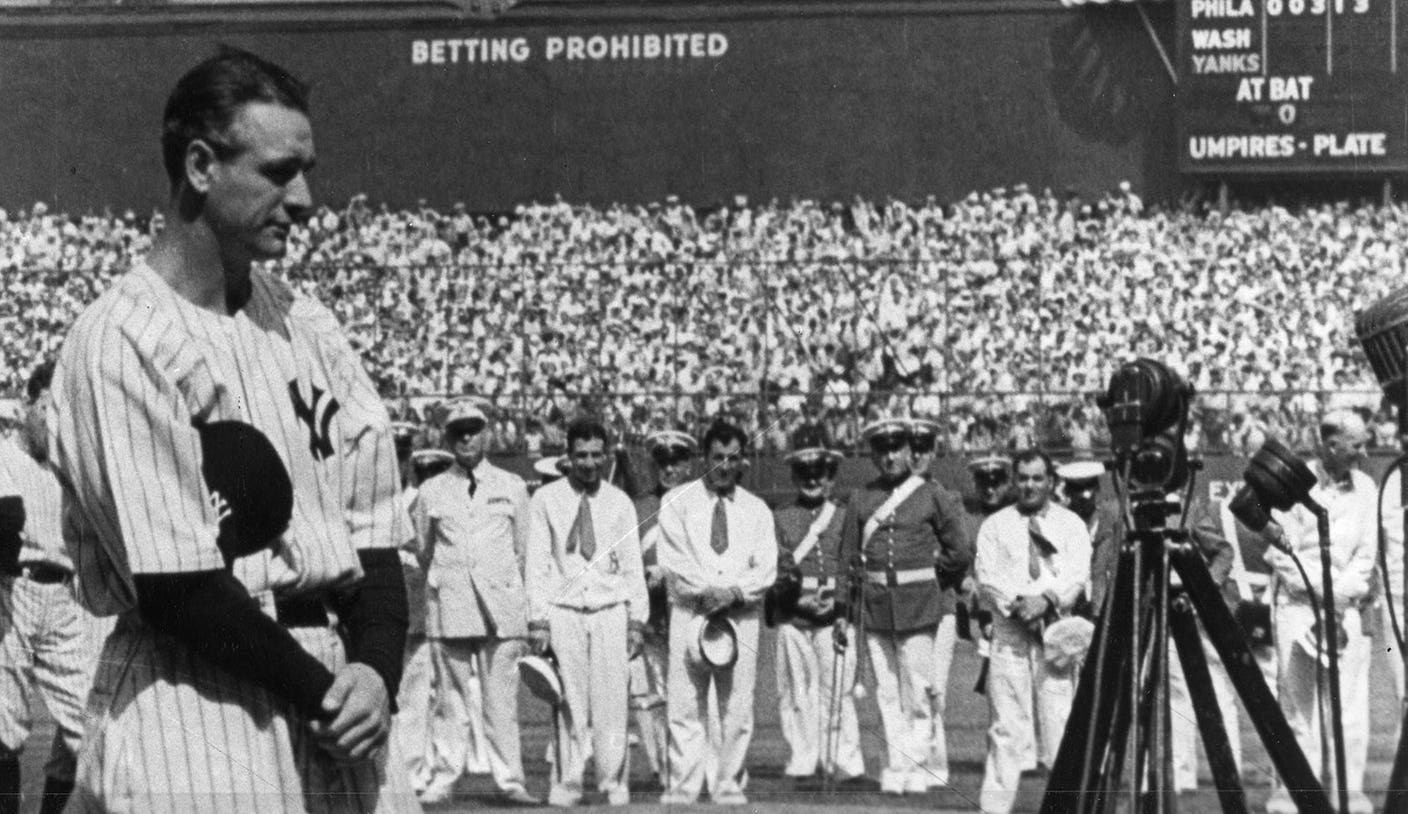 Lou Gehrig's Famous Speech Recreated by MLB Stars - ABC News