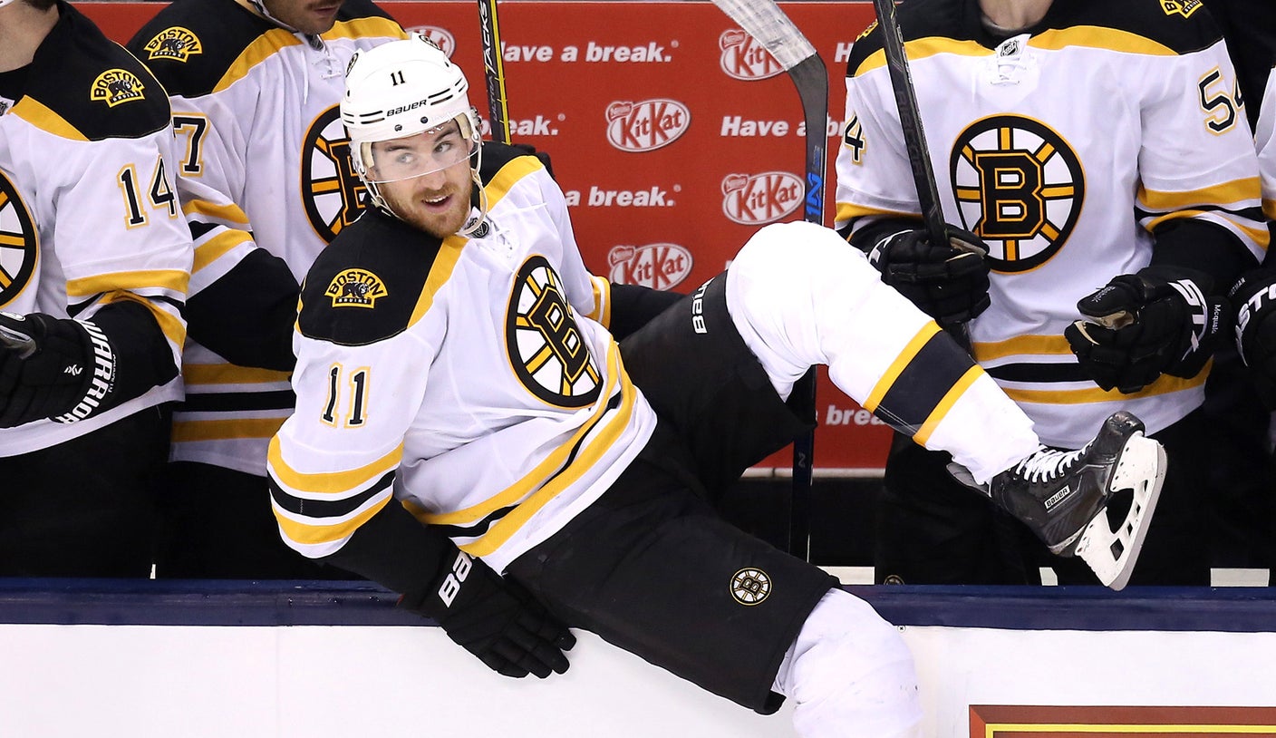 Jimmy Hayes, who played for the Bruins after starring at Boston