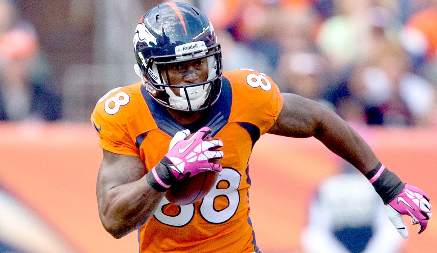 Broncos' Demaryius Thomas caught his annual case of the dropsies