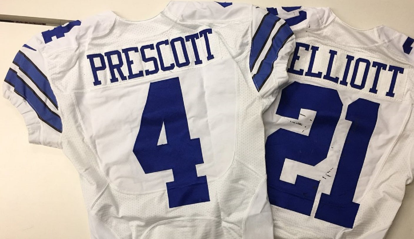 Dak Prescott and Ezekiel Elliott's jerseys have already been sent