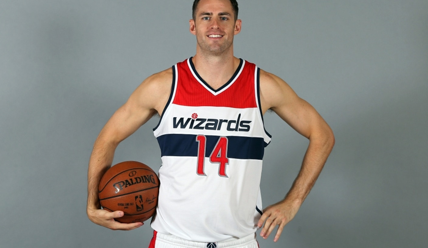 Washington Wizards home game basketball jersey worn by Jason