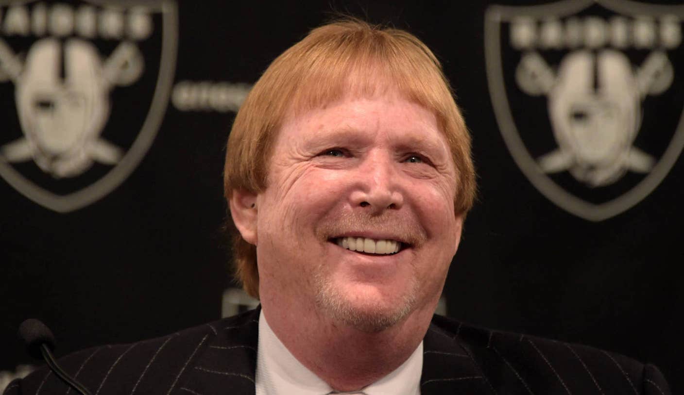 Raiders owner Mark Davis drives a 1997 Dodge Caravan