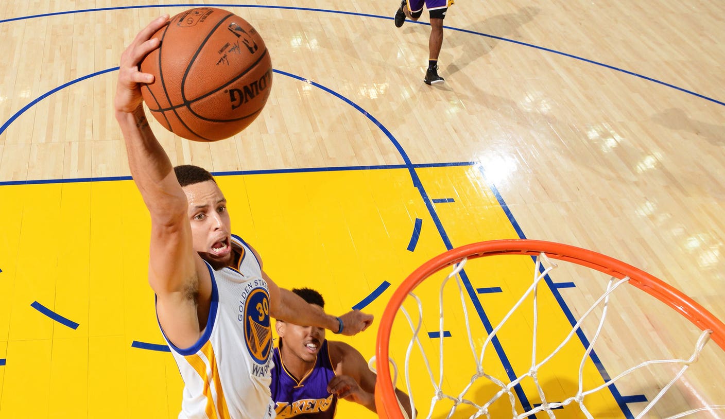 Steph curry dunk online