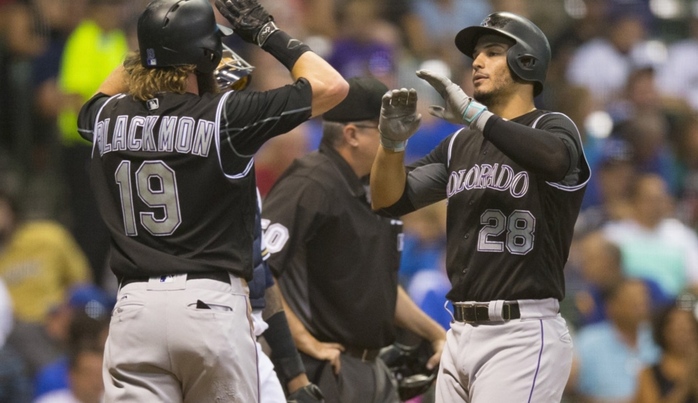 Colorado Rockies Nolan Arenado Charlie Blackmon Cool Base Baseball