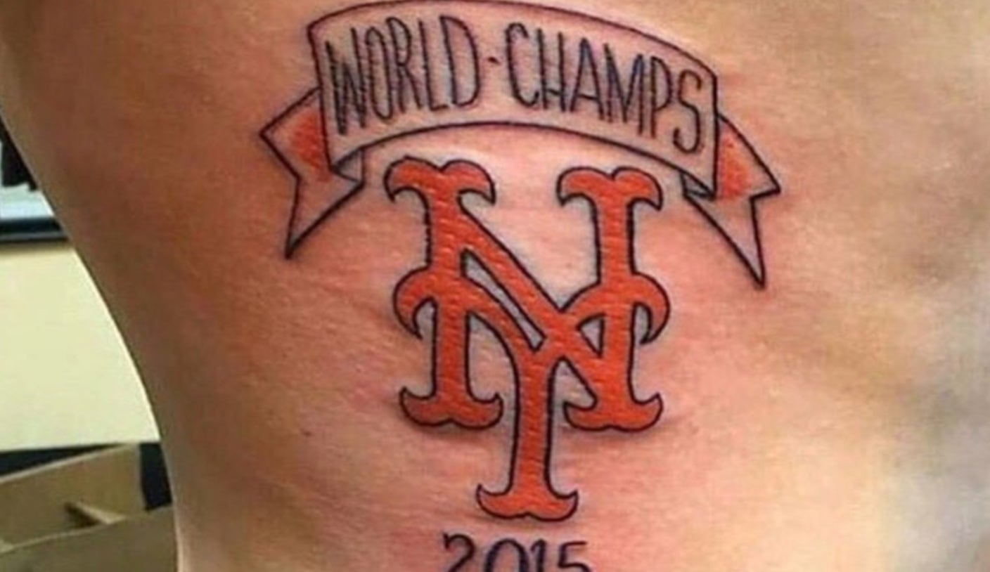 Fan Doesn't Regret Tattoo Reading 'Mets World Champs 2015' – NBC