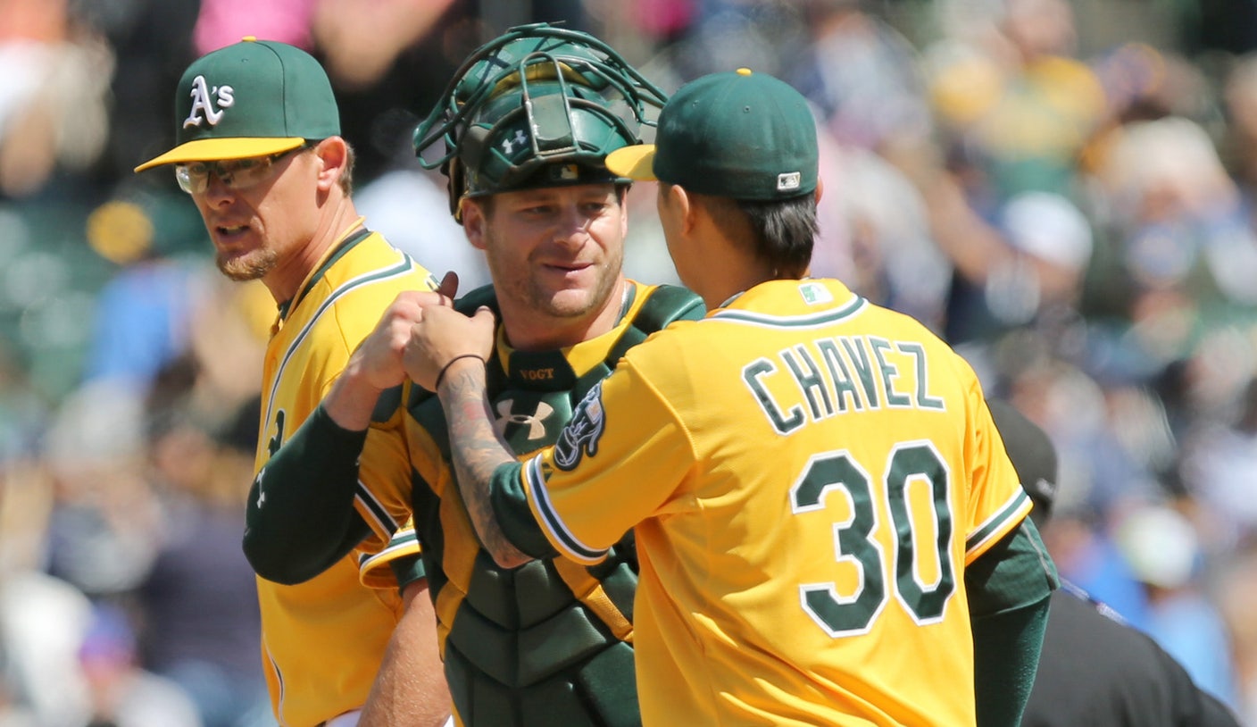 A's were happy to reward dominant Chavez with runs, victory