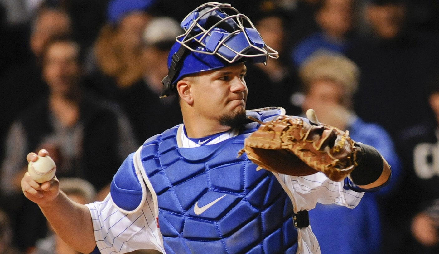 Schwarber still living out dream as catcher