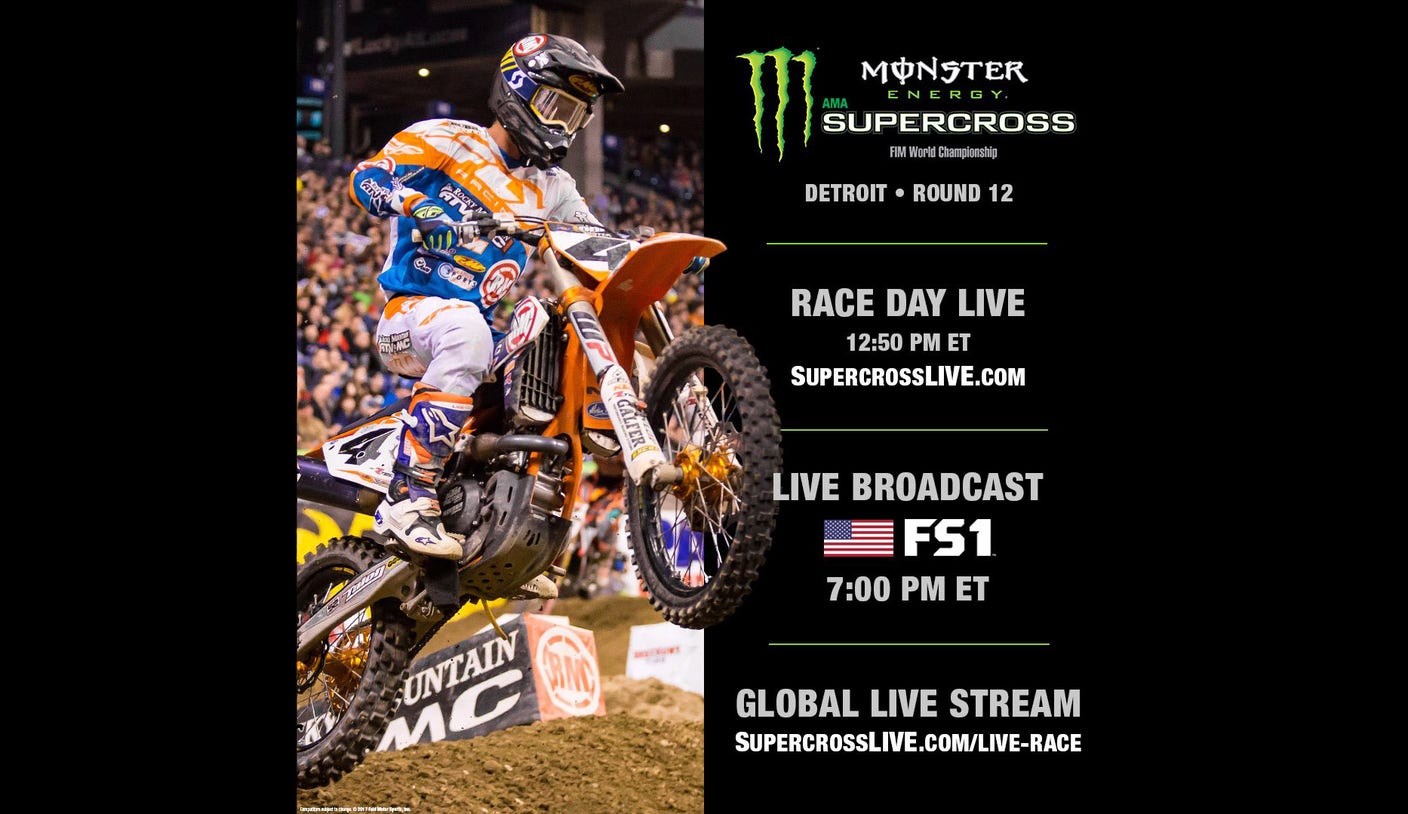 Watch Race Day Live for the Detroit Supercross FOX Sports