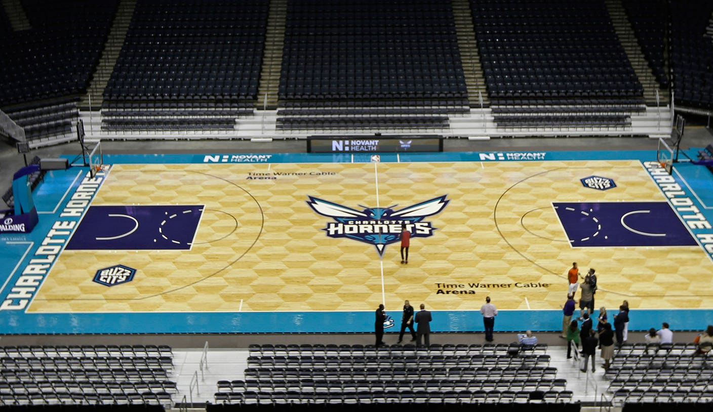 Charlotte Hornets unveil new court design