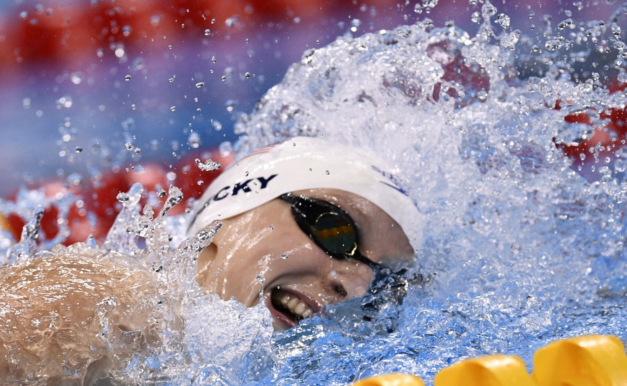 Katie Ledecky wins 800m freestyle heat in Olympic record time FOX Sports
