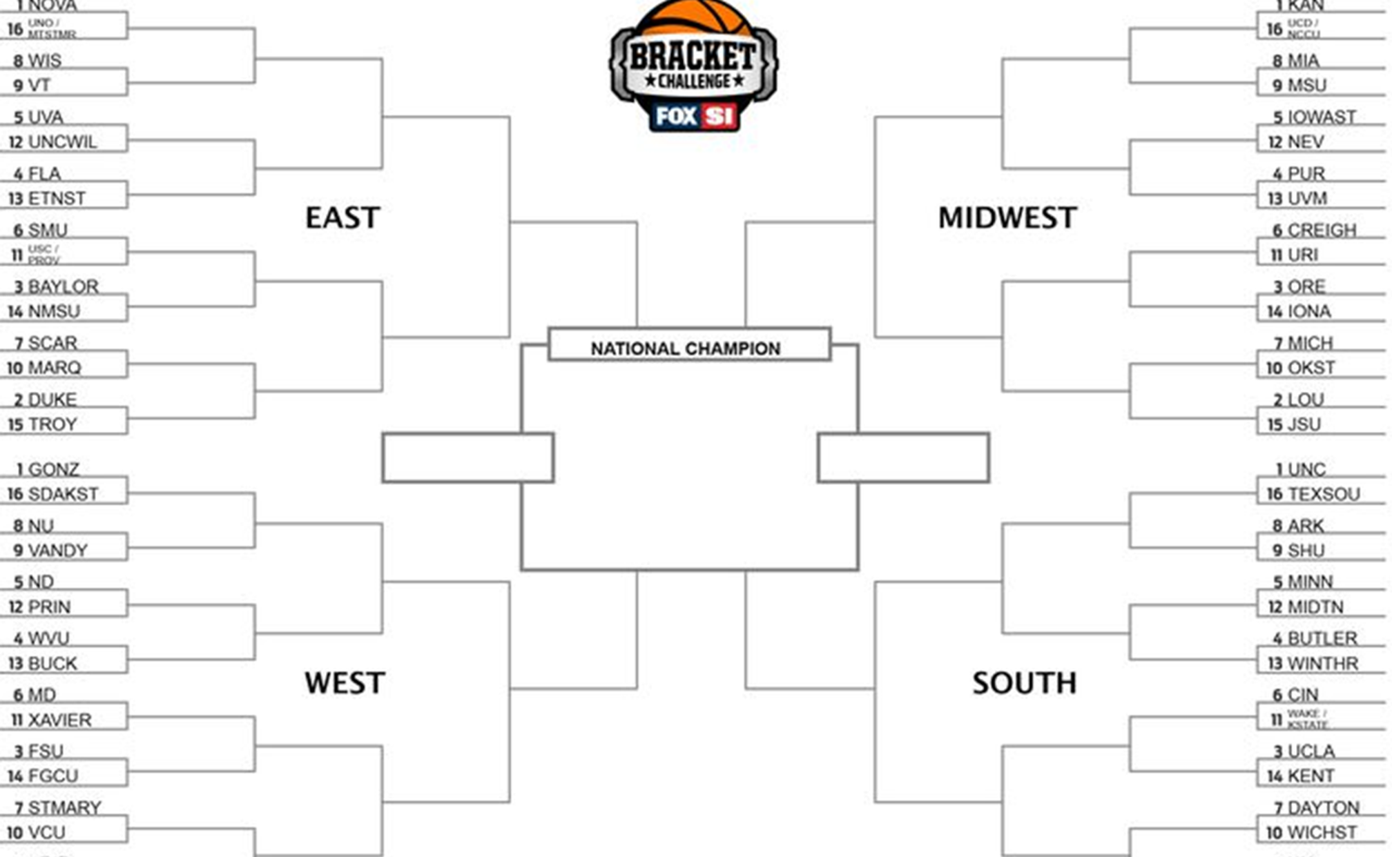 Six Big 12 teams in NCAA Tournament FOX Sports