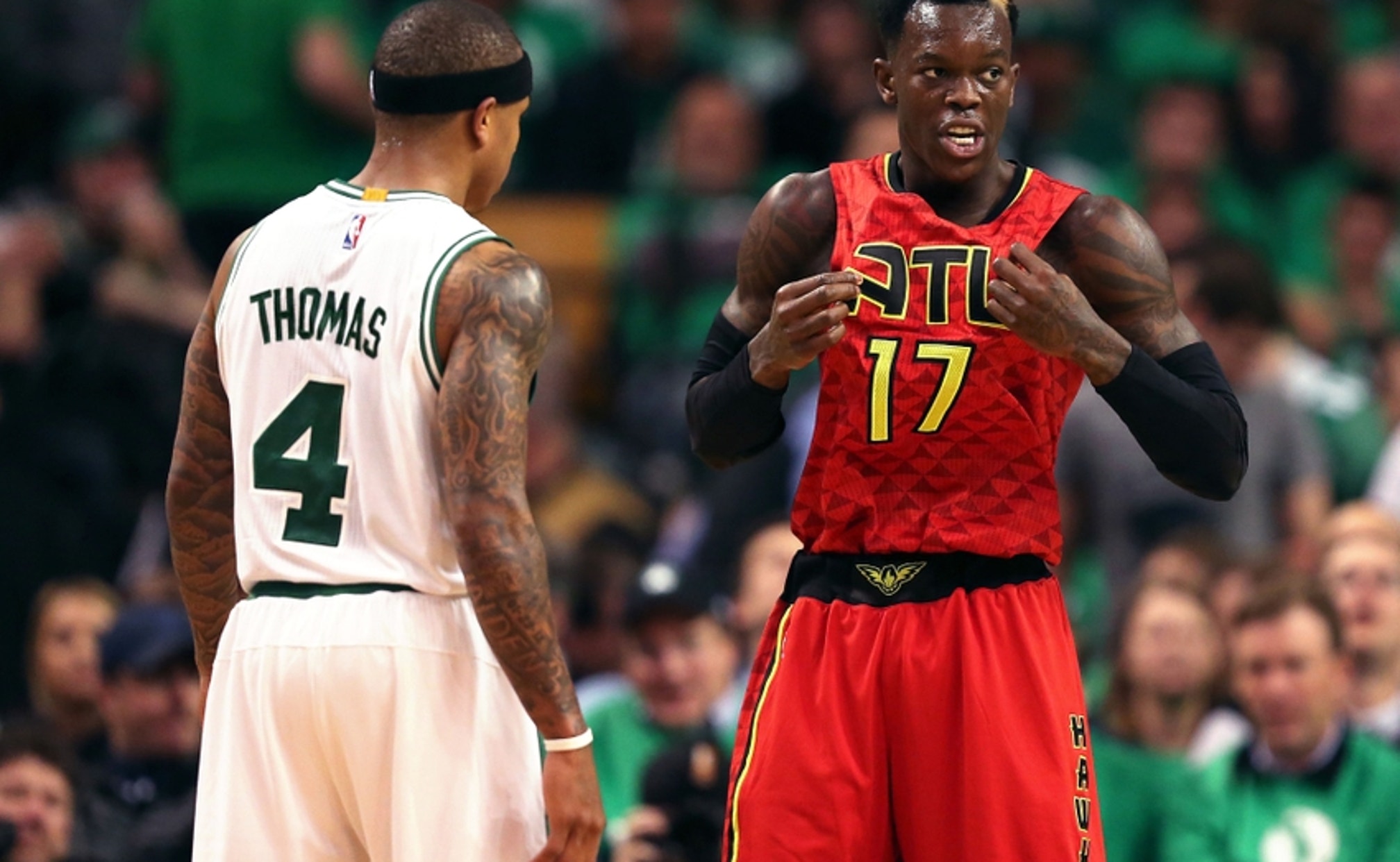 Isaiah Thomas Dennis Schroder Is 100 Percent Lying About Mom Trash Talk Fox Sports