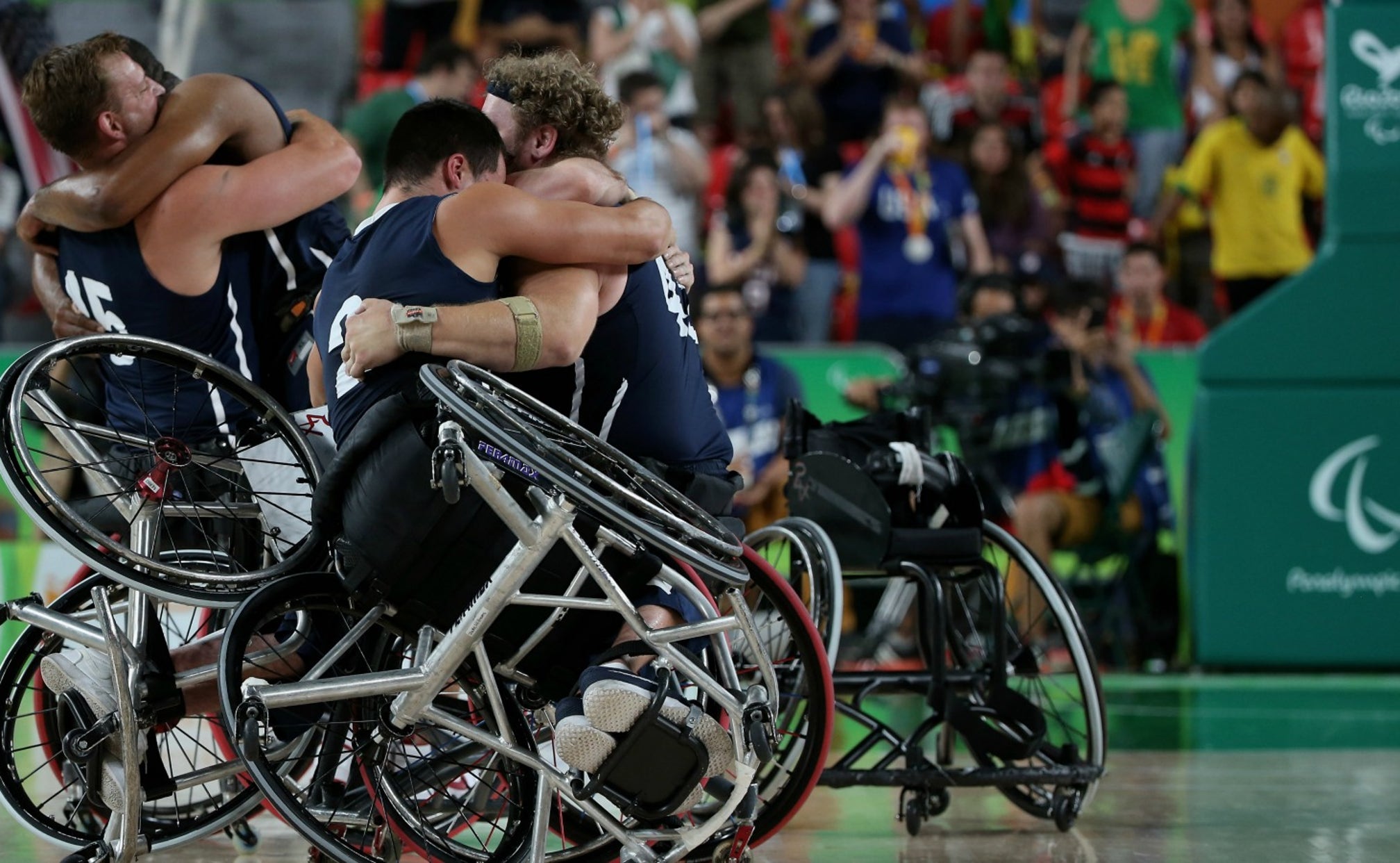 USA men's wheelchair basketball defeats Spain to win Paralympics gold