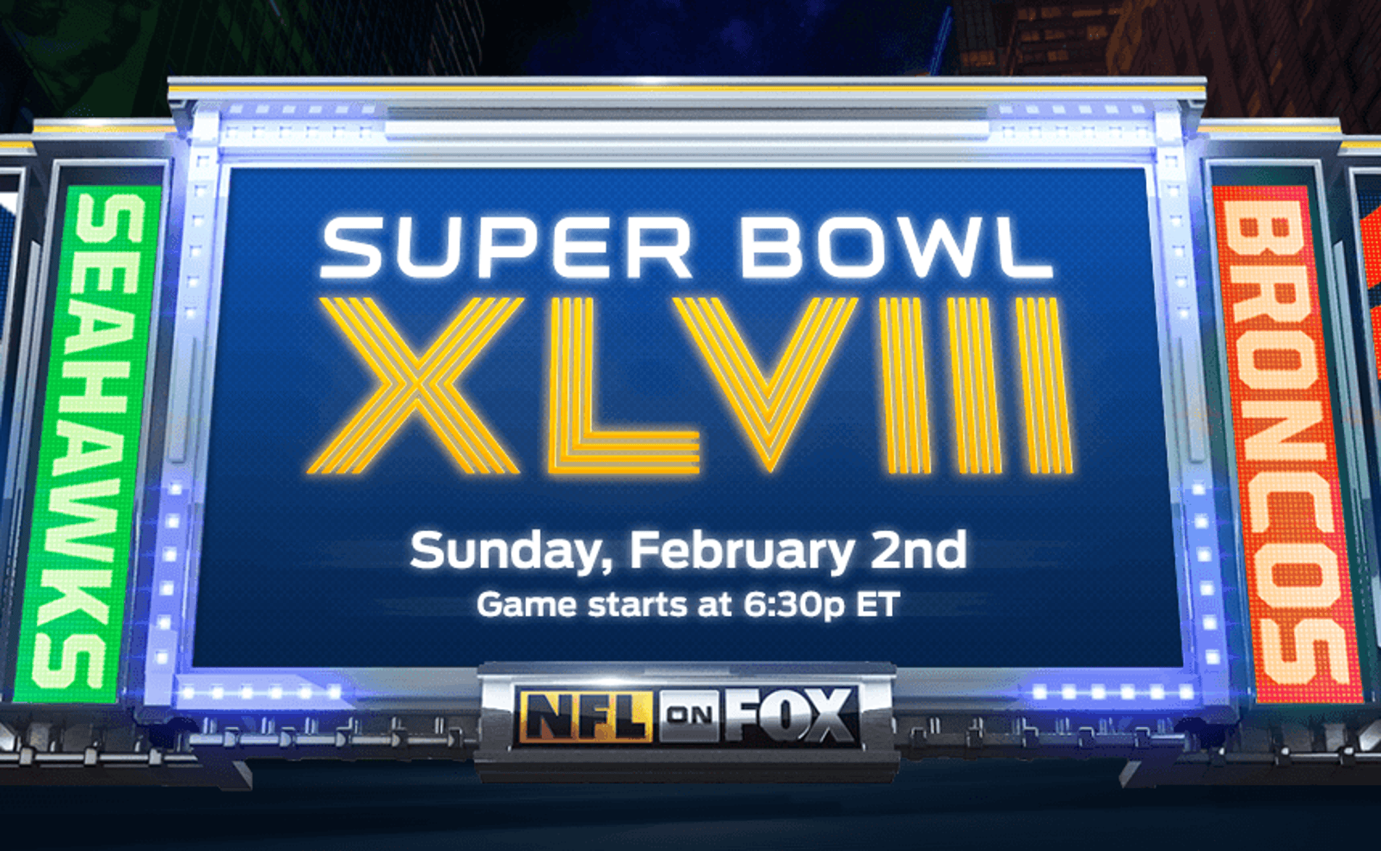 Come back to watch Super Bowl XLVIII on FOX! FOX Sports